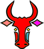 Bull  Color Clip Art